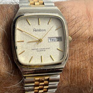 Armitron Two-Tone Quartz Day/Date Men’s Watch